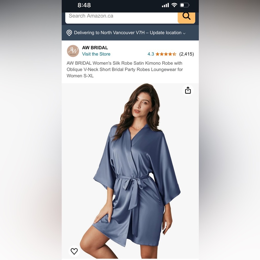 Bridal robe- brand new